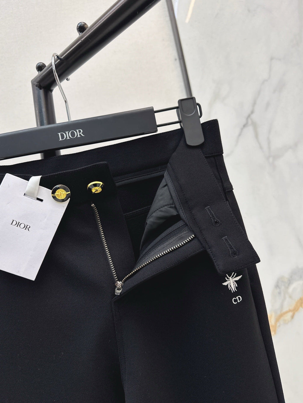 DIOR 25S EMBROIDERED BEE PANTS 532