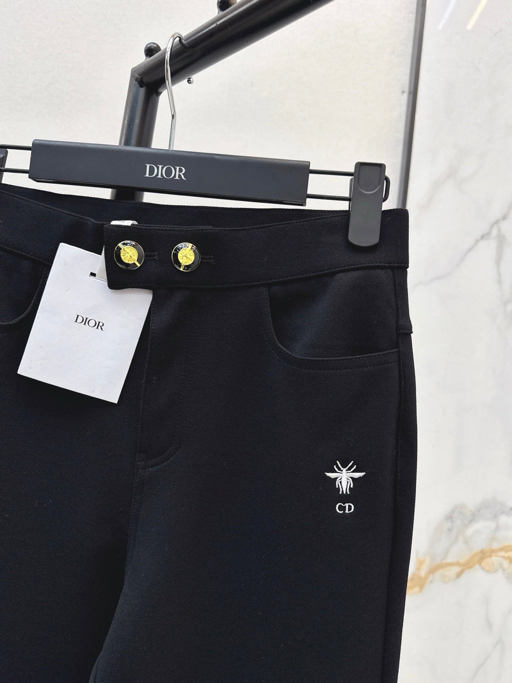 DIOR 25S EMBROIDERED BEE PANTS 532