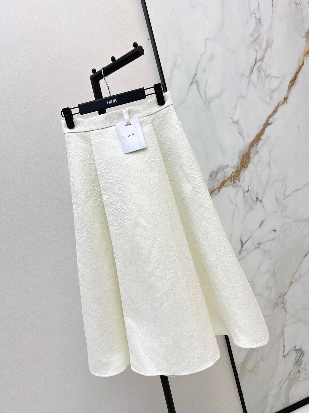DIOR 25S WHITE FLARED SKIRT 514