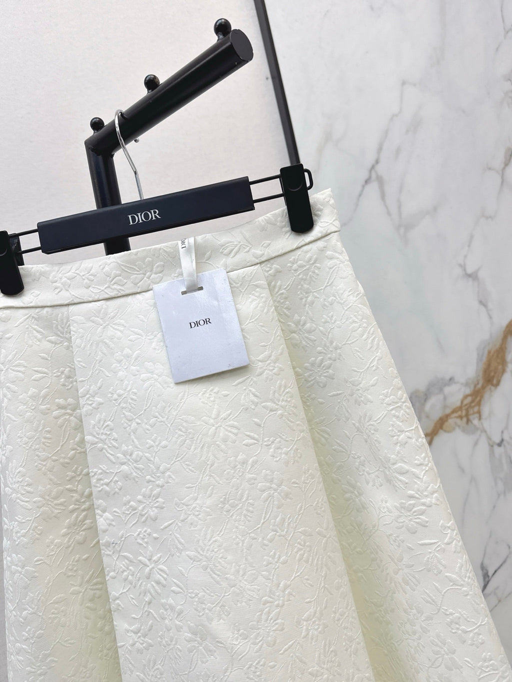 DIOR 25S WHITE FLARED SKIRT 514