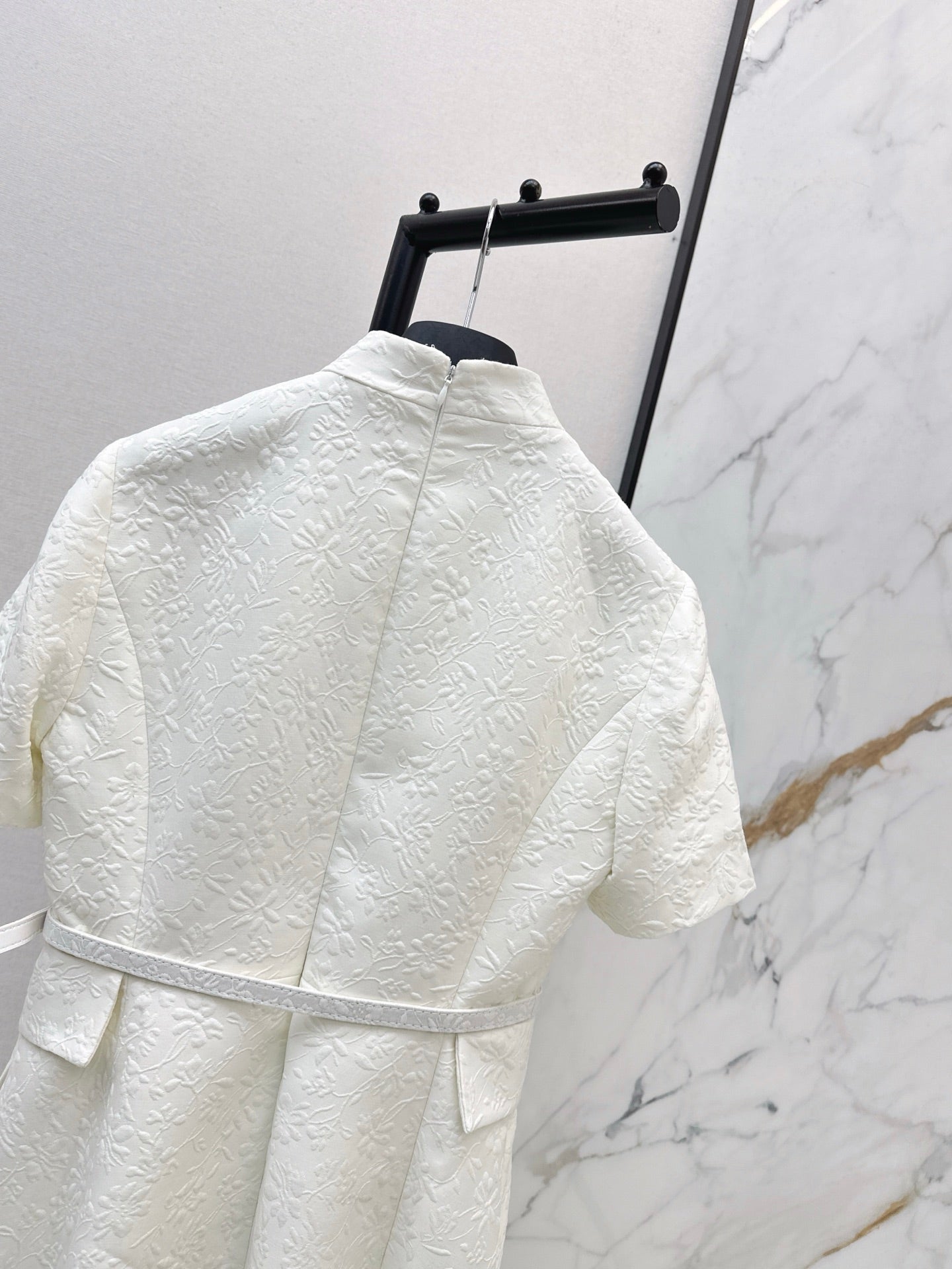 DIOR 25S STAND COLLAR LONG DRESS 512