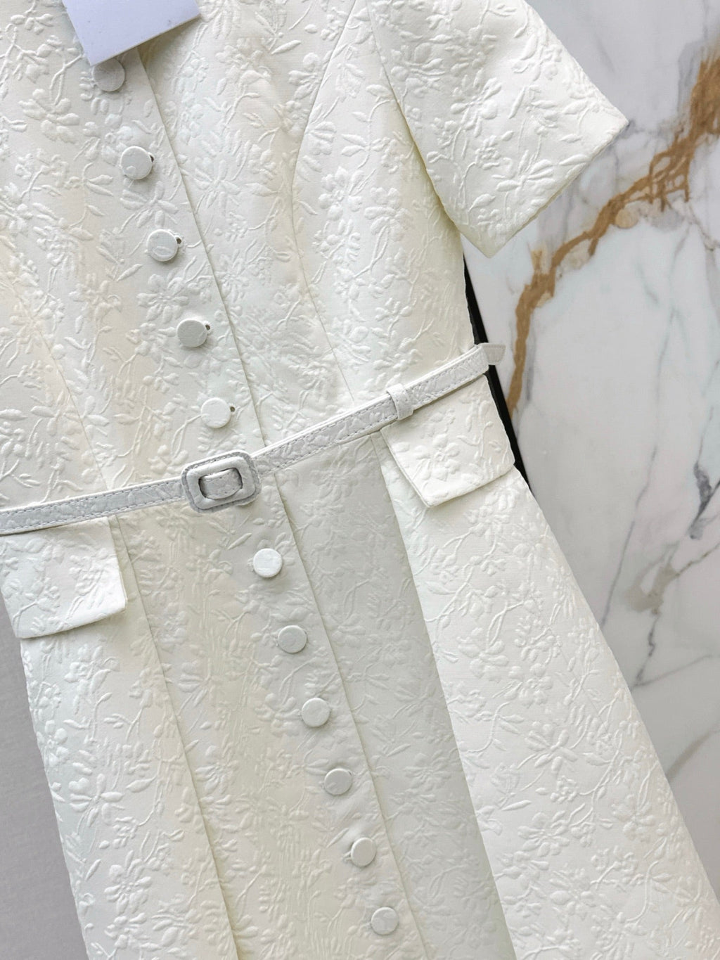 DIOR 25S STAND COLLAR LONG DRESS 512