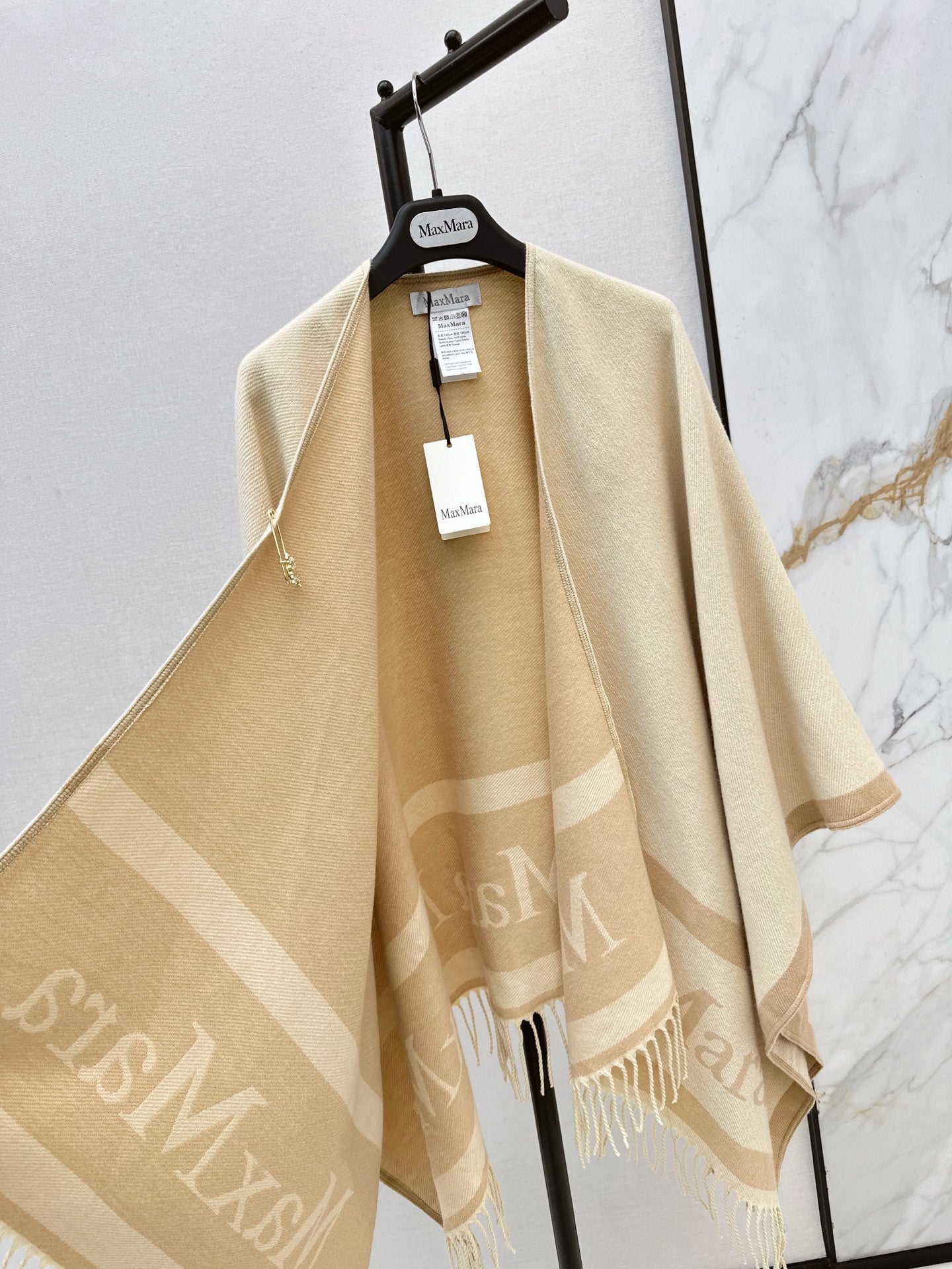 MAX MARA 25S JACQUARD CAPE COAT 008