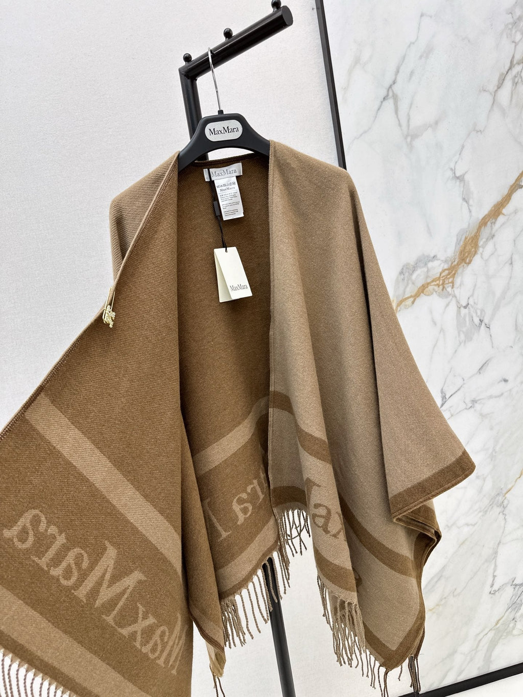 MAX MARA 25S JACQUARD CAPE COAT 009