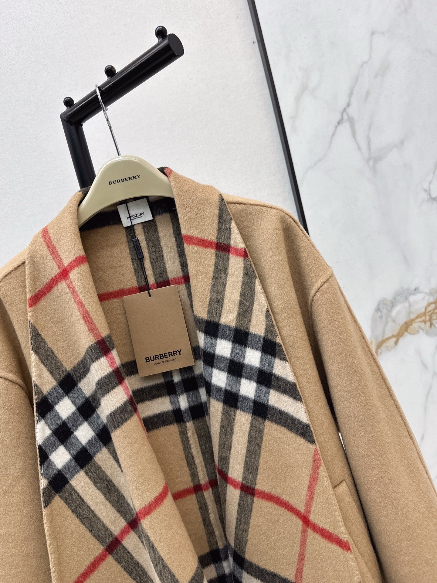 BURBERRY 25S REVERSIBLE KNIT COAT 252