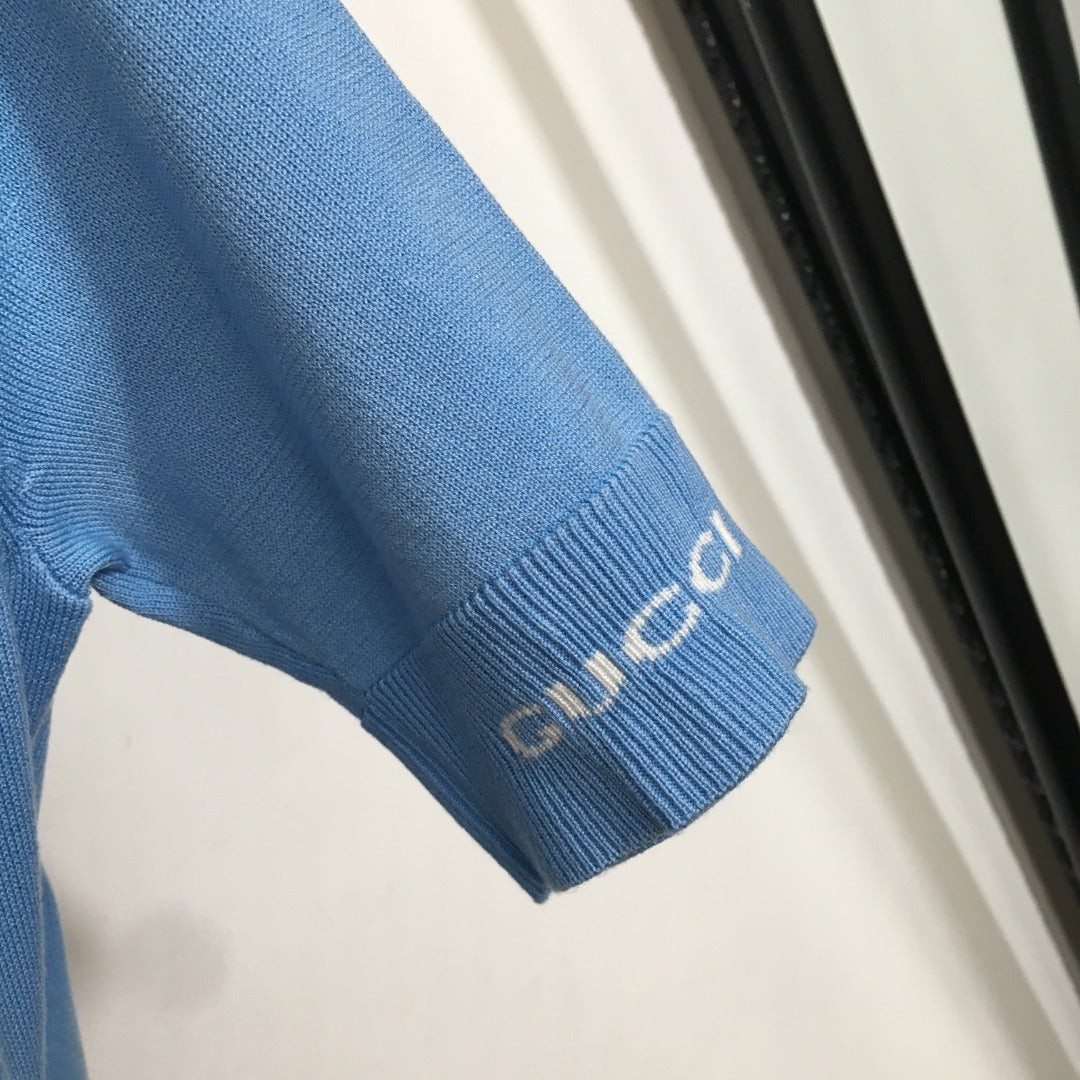 GUCCI SHORT-SLEEVE KNIT TOP STYLE 68