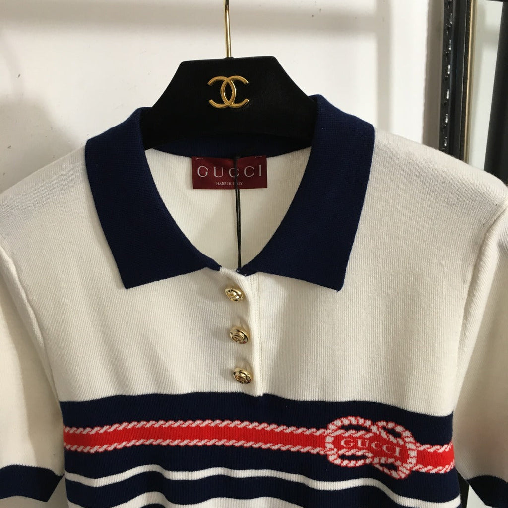 GUCCI SHORT-SLEEVE KNIT TOP 53
