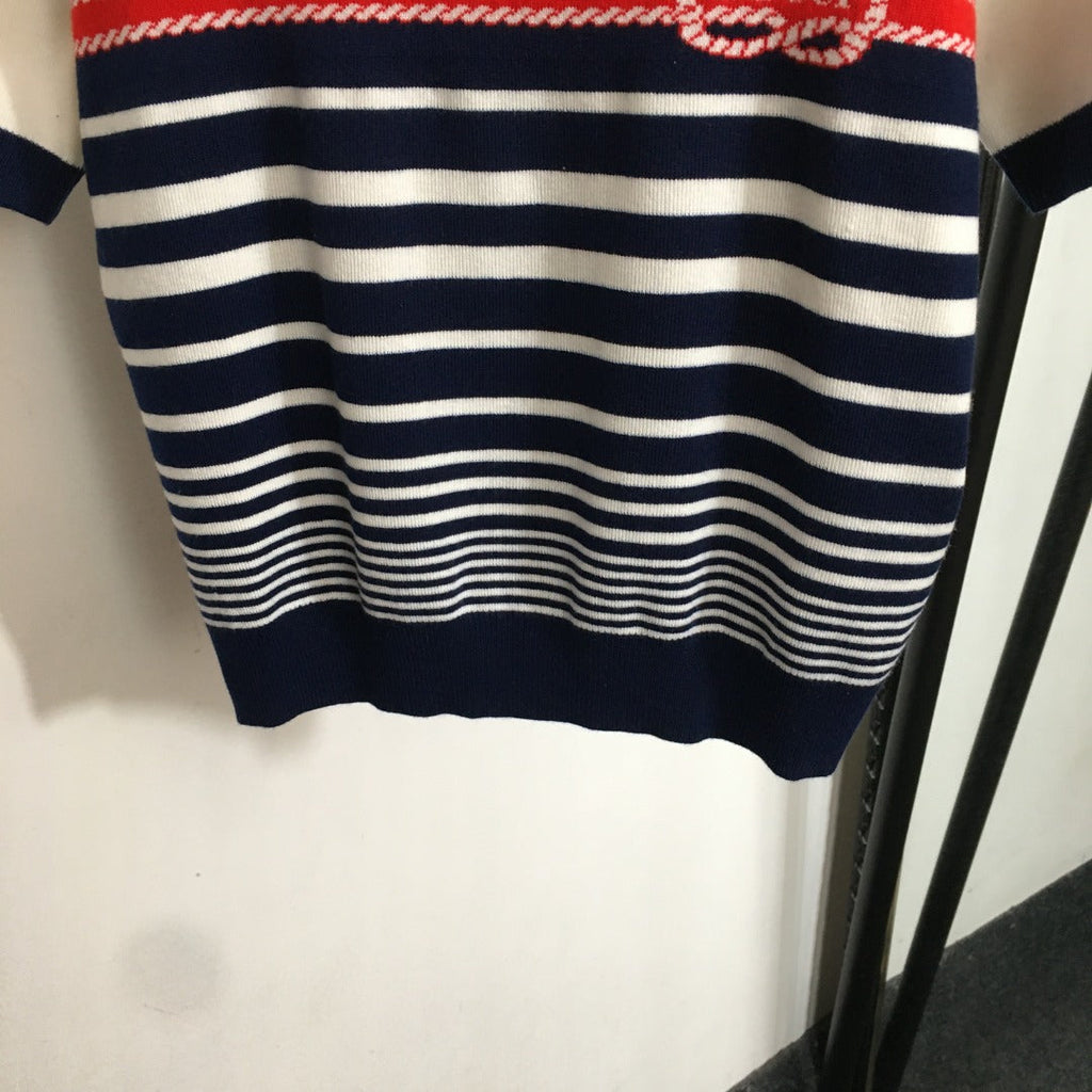GUCCI SHORT-SLEEVE KNIT TOP 53
