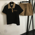 GUCCI POLO SHIRT AND SHORTS SET STYLE 49