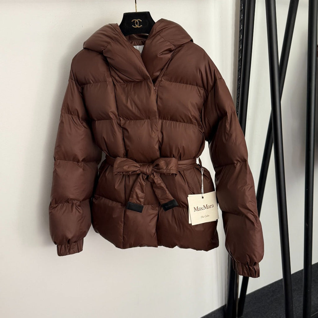 MAX MARA 25S LONG-SLEEVE COTTON HOODED JACKET 222