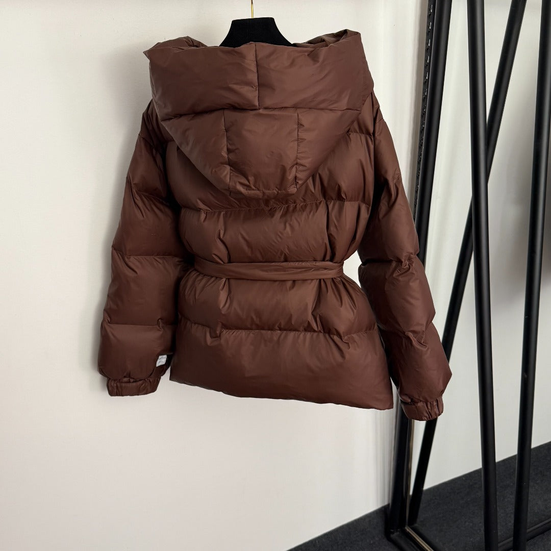 MAX MARA 25S LONG-SLEEVE COTTON HOODED JACKET 222