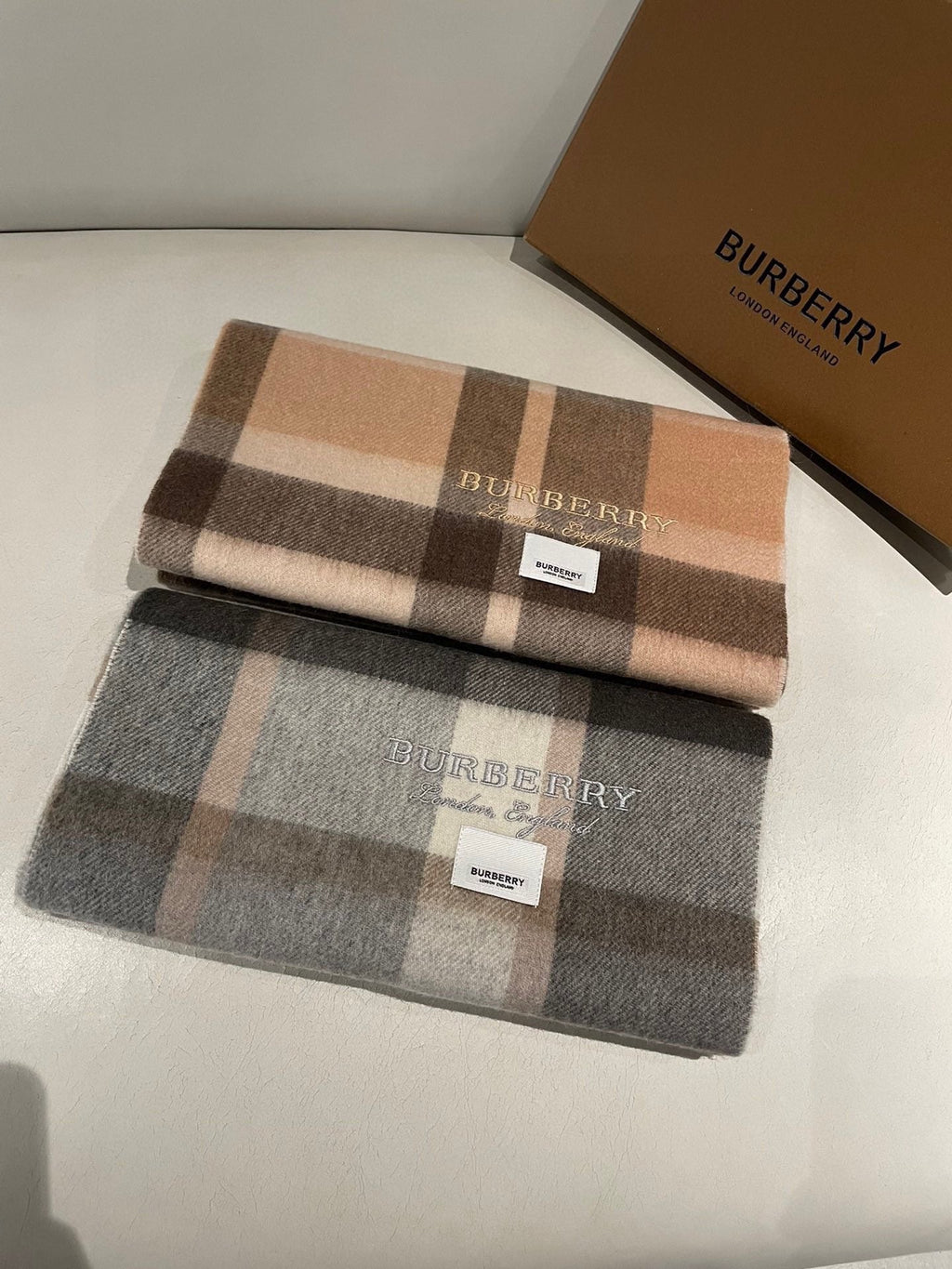 SCARF 180 CM IN CINNAMON BROWN CASHMERE 408784