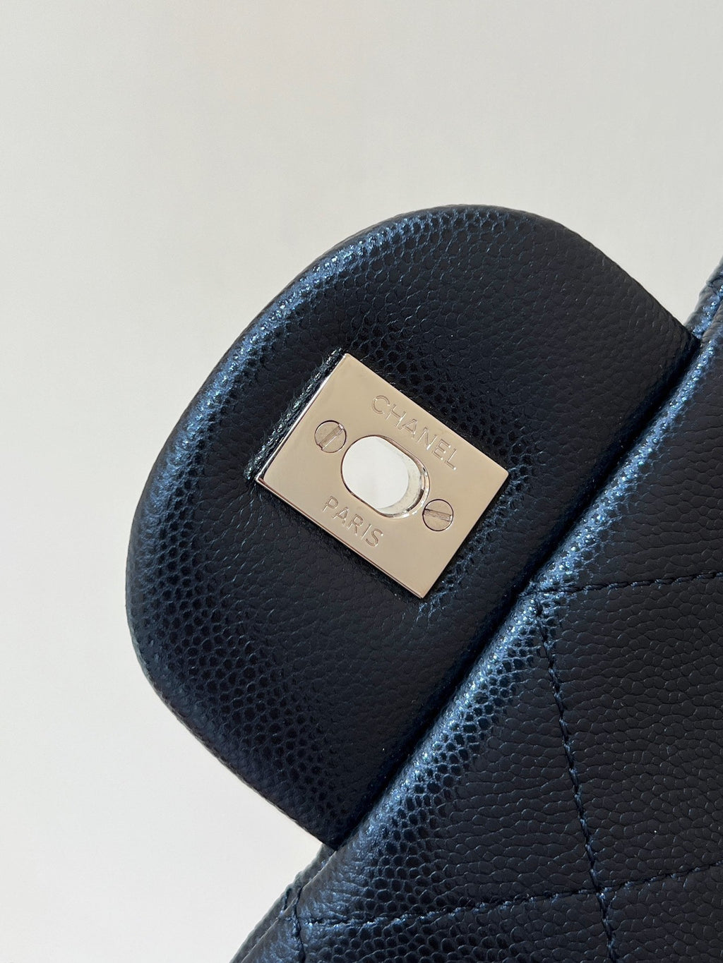 25S CHANEL CLASSIC JUMBO BAG 38 IN BLACK LAMBSKIN