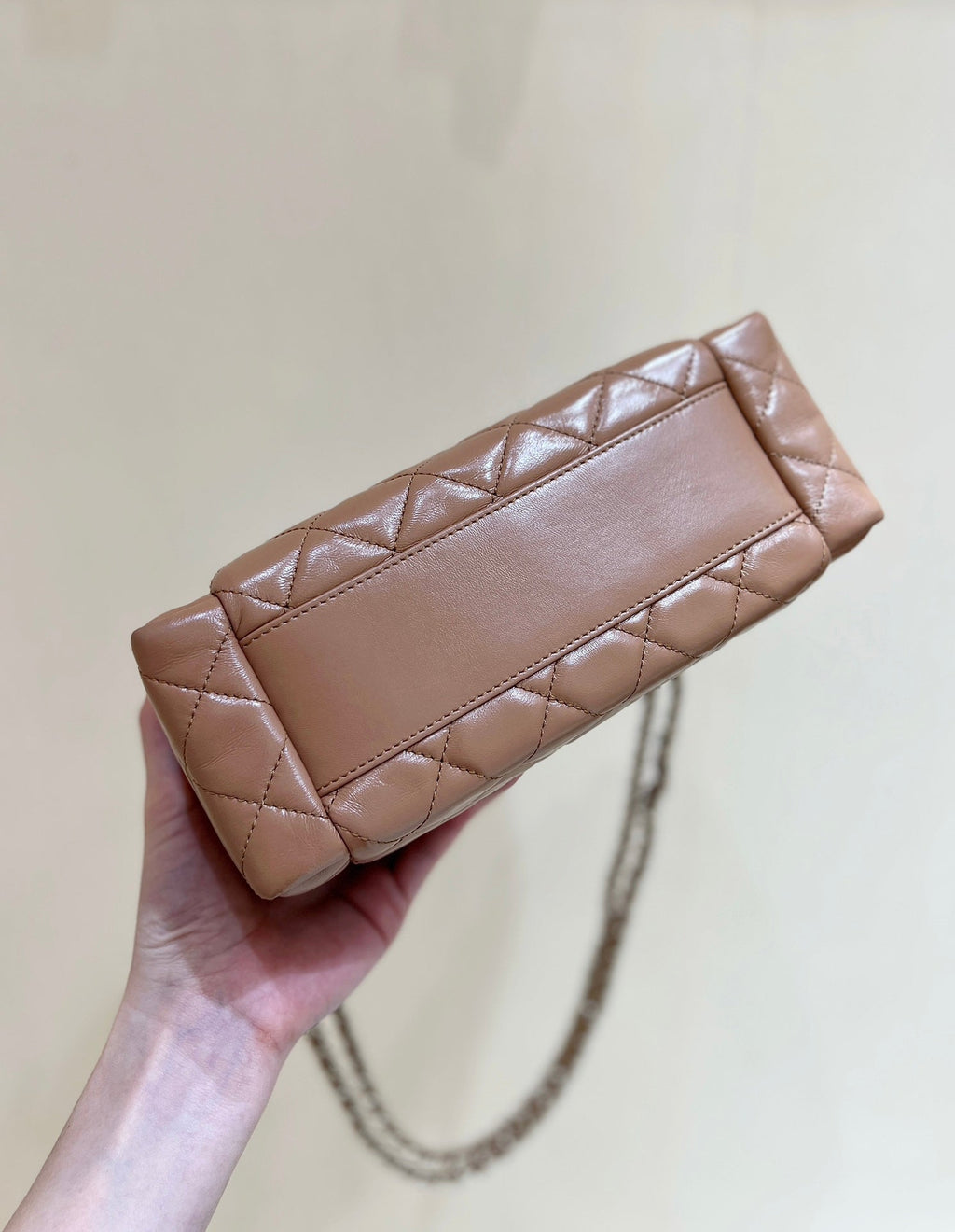 CHANEL 25S VANITY CASE 23 IN BROWN LAMBSKIN