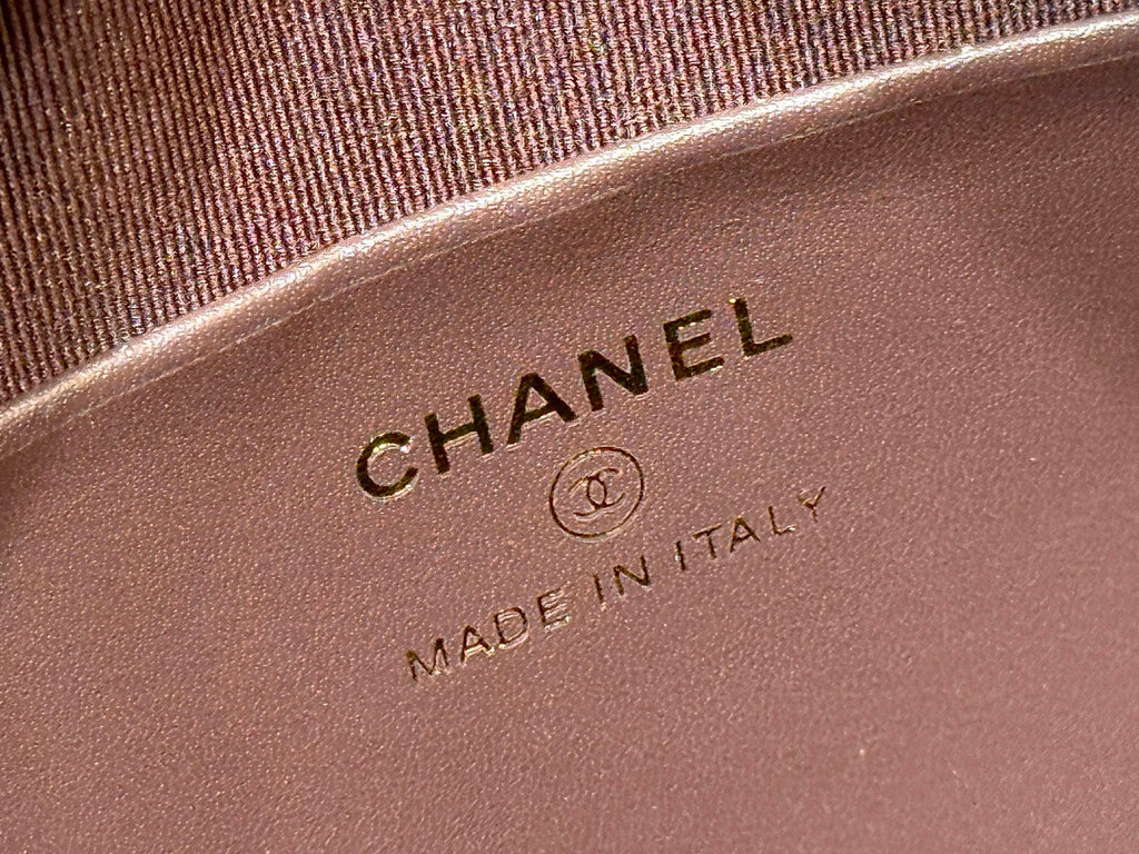 CHANEL 25S MINI BOWLING BAG 18 IN BLACK CALFSKIN GOLD HARDWARE