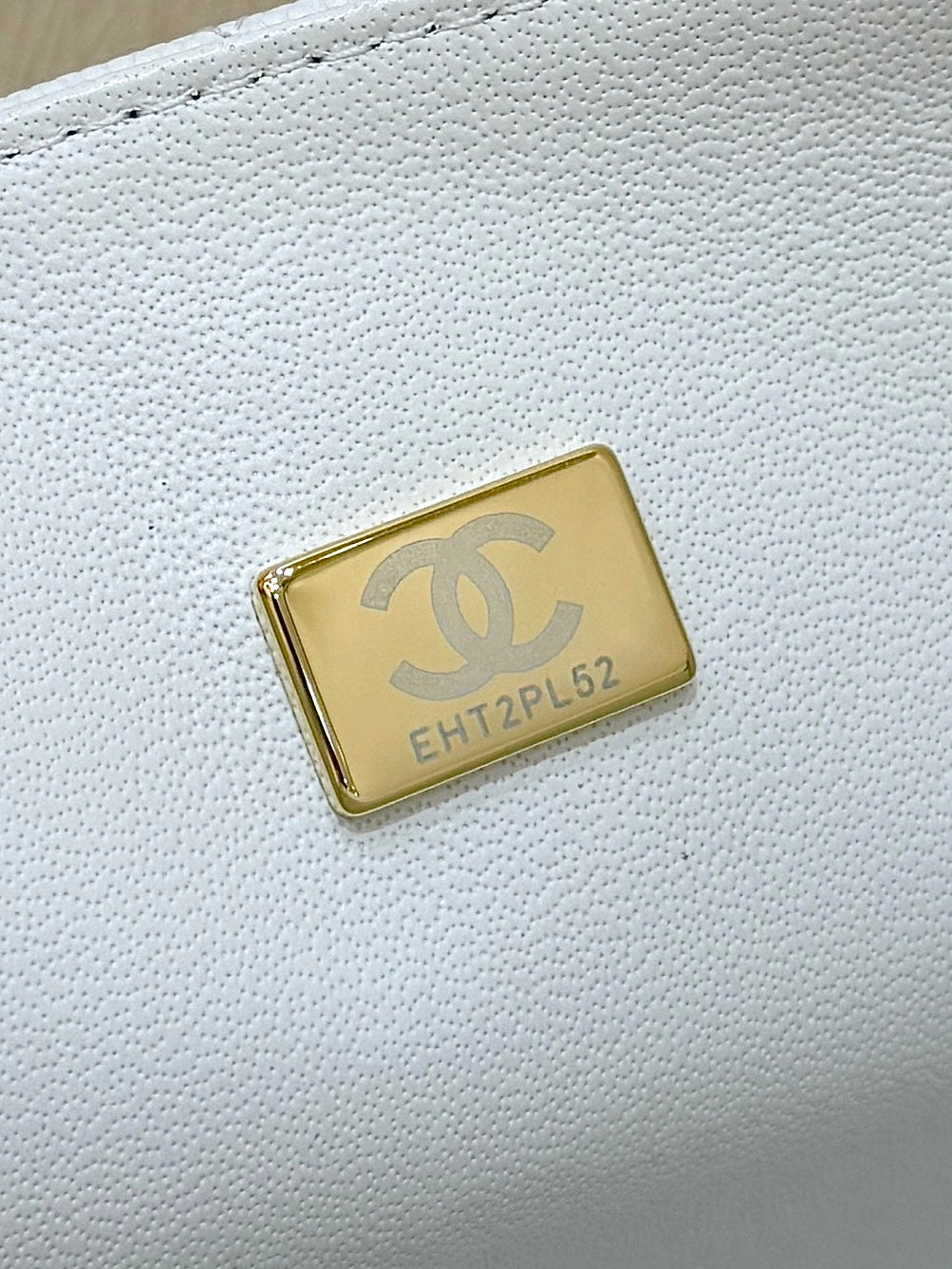 CHANEL 25S MINI SQUARE FLAP BAG 17 IN WHITE CALFSKIN CAVIAR GOLD HARDWARE