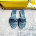 FF 5 Denim Canvas Slide
