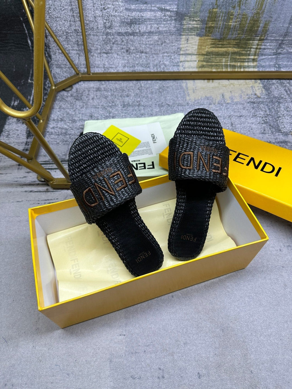 FF Signature 10 Black Cotton Fibre Slide