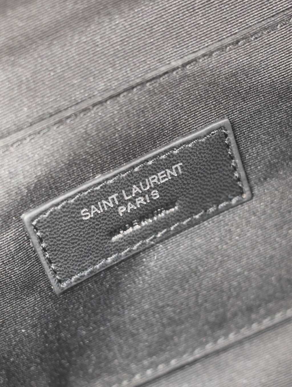 YSL 25S CLASSIC CROSSBODY BAG 26 IN BLACK CANVAS SILVER HARDWARE