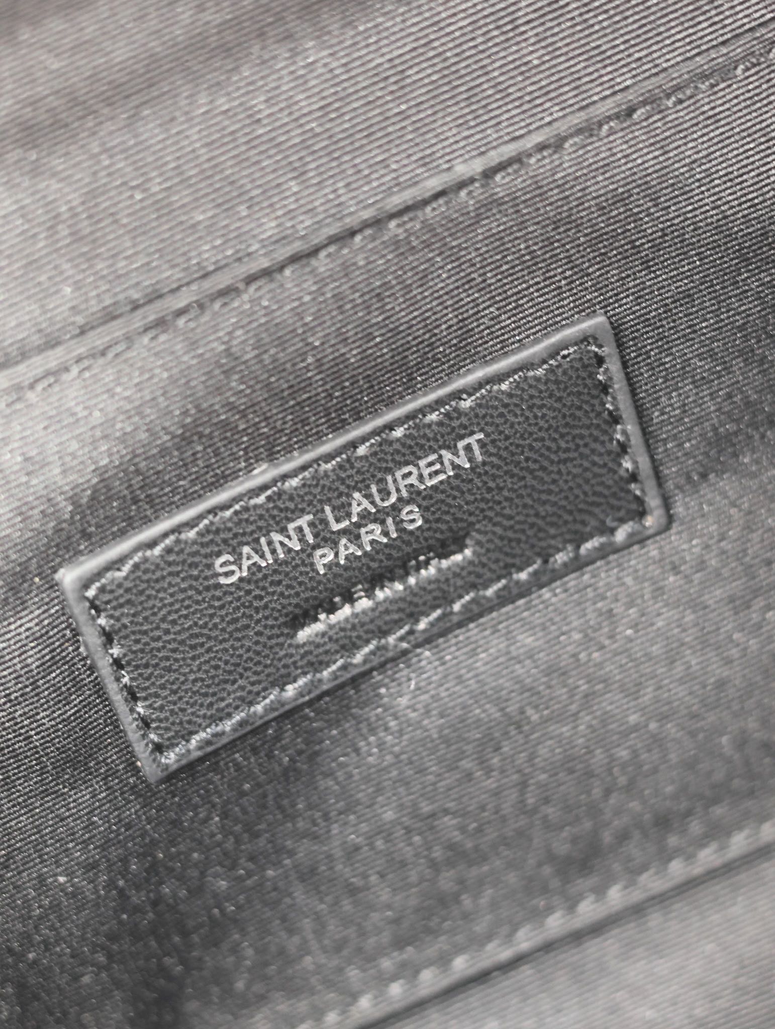 YSL 25S CLASSIC CROSSBODY BAG 26 IN BLACK CANVAS SILVER HARDWARE