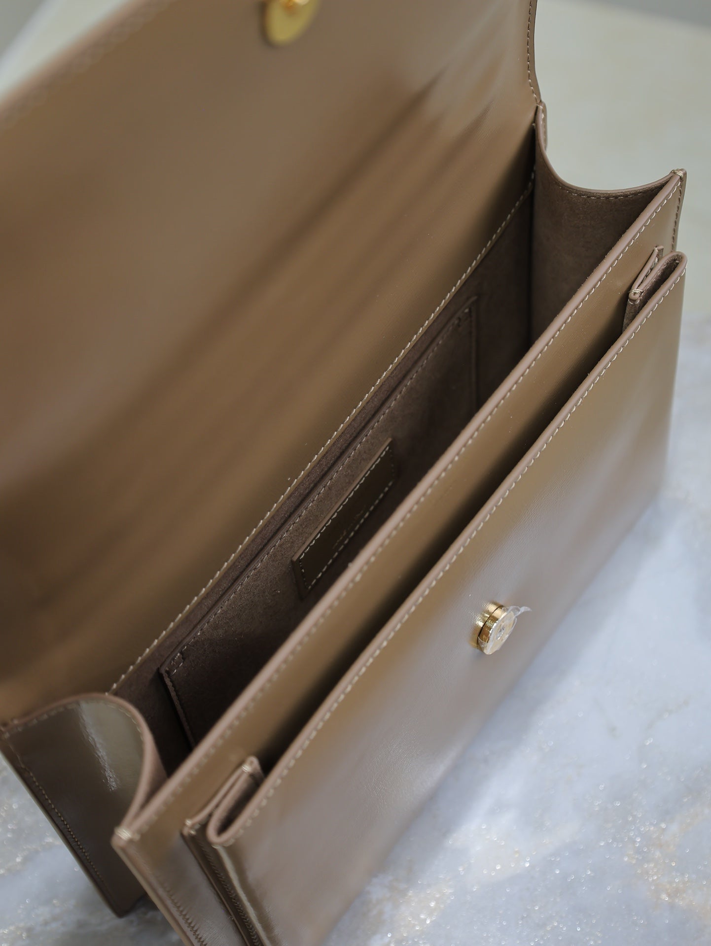 YSL 25S SUNSET MM 25 IN FOX CALFSKIN GOLD HARDWRE