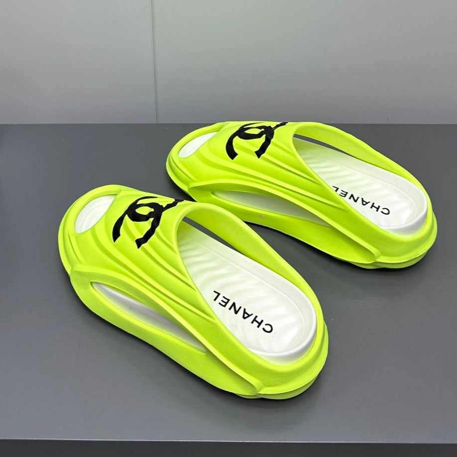 New Double C Foam Lightweight Slippers Boat Lemon Yelllow