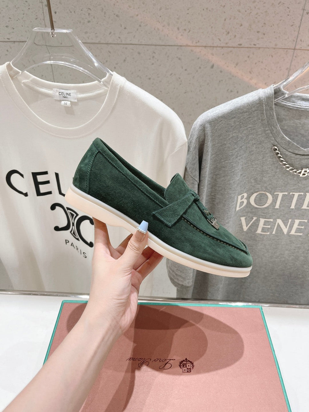 LP SUMMER CHARMS WALK LOAFERS HUNTER GREEN SUEDE