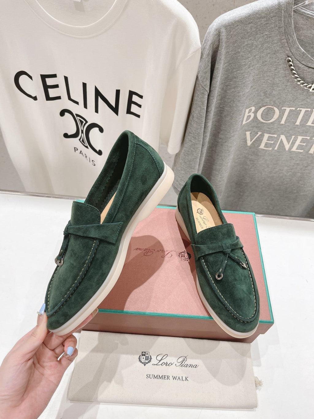 LP SUMMER CHARMS WALK LOAFERS HUNTER GREEN SUEDE