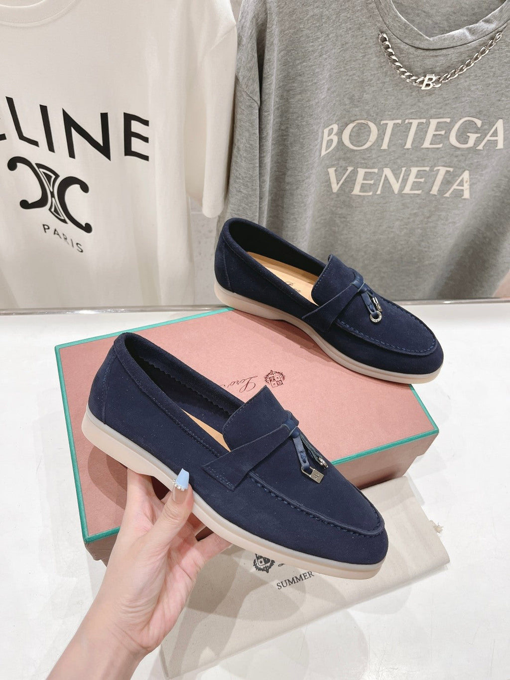 LP SUMMER CHARMS WALK LOAFERS DENIM SUEDE