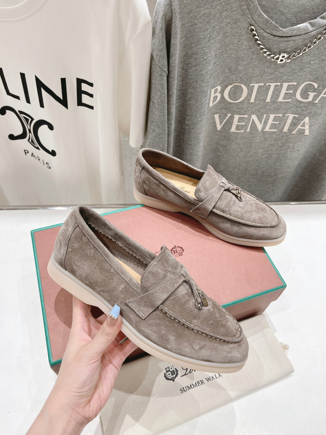 LP SUMMER CHARMS WALK LOAFERS GRAY SUEDE