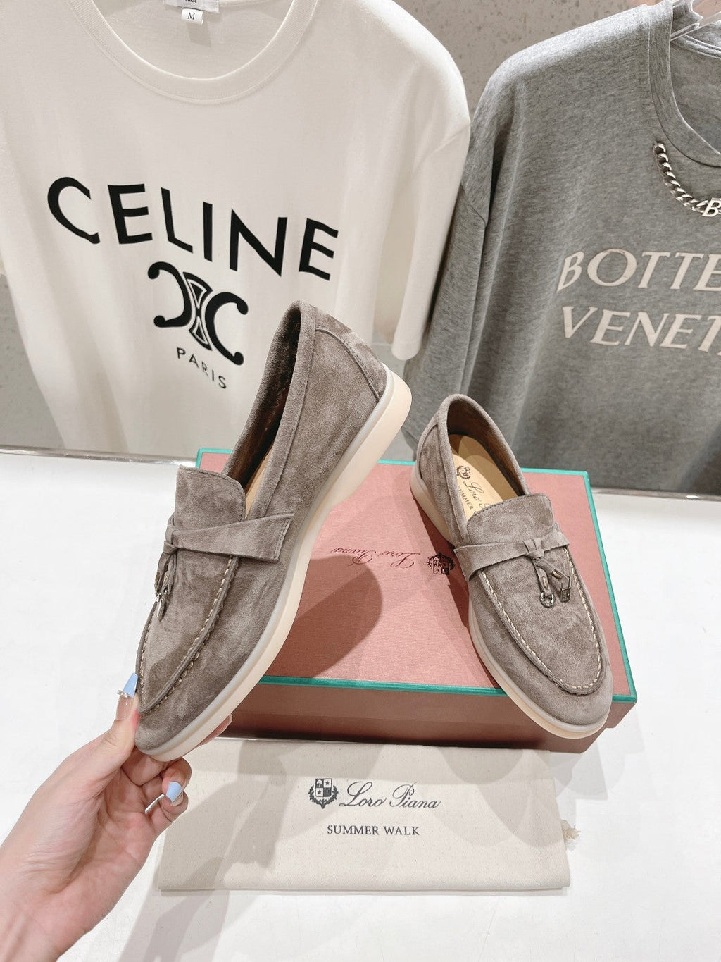 LP SUMMER CHARMS WALK LOAFERS GRAY SUEDE