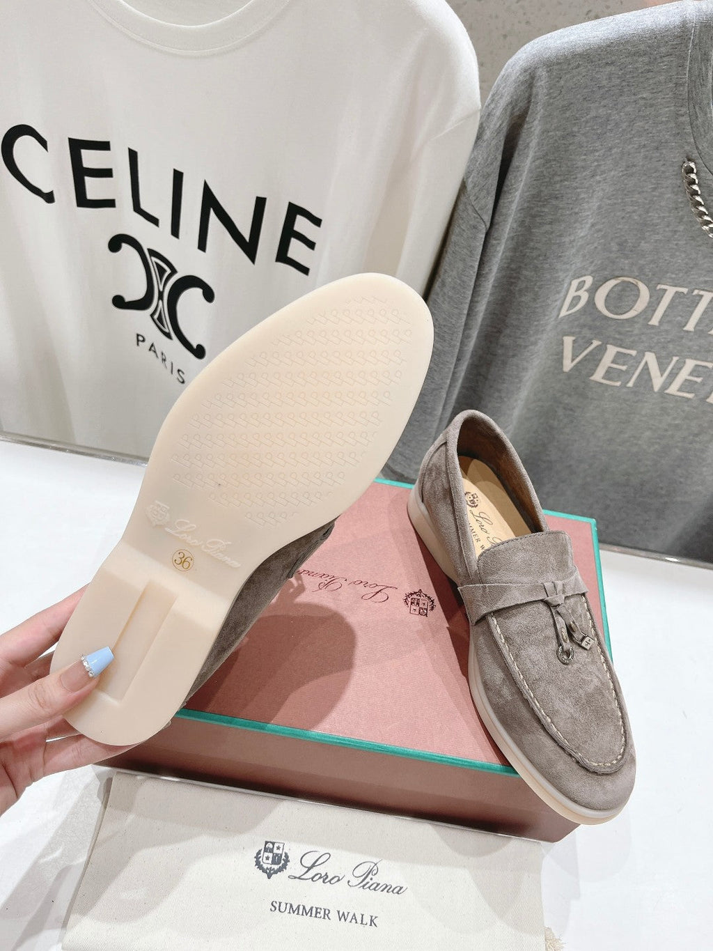 LP SUMMER CHARMS WALK LOAFERS GRAY SUEDE