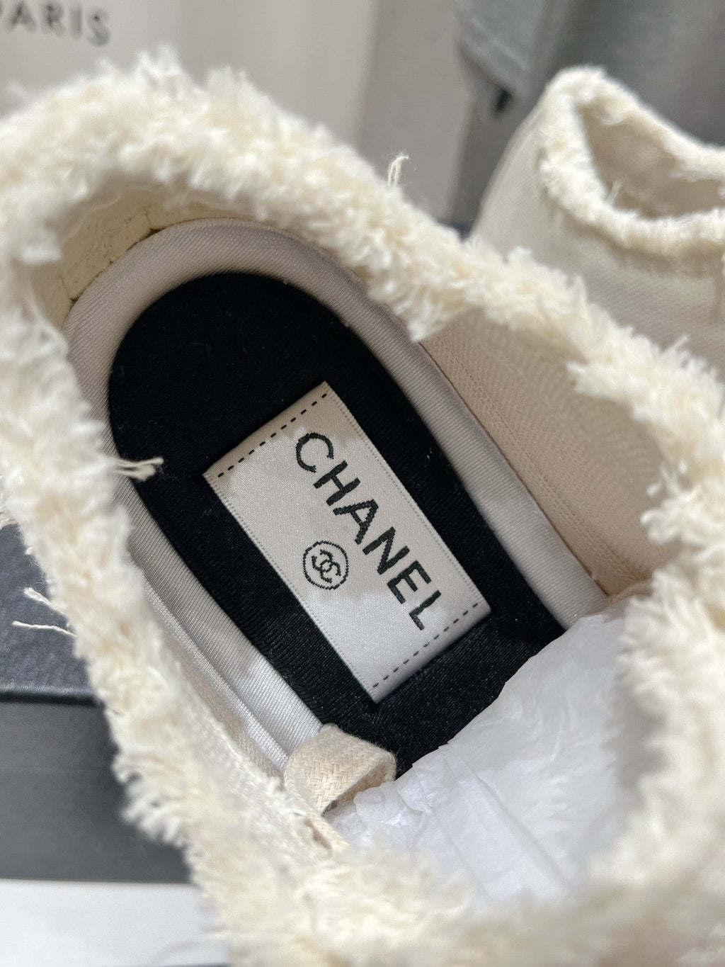 CC SNEAKER WHITE DENIM FABRIC