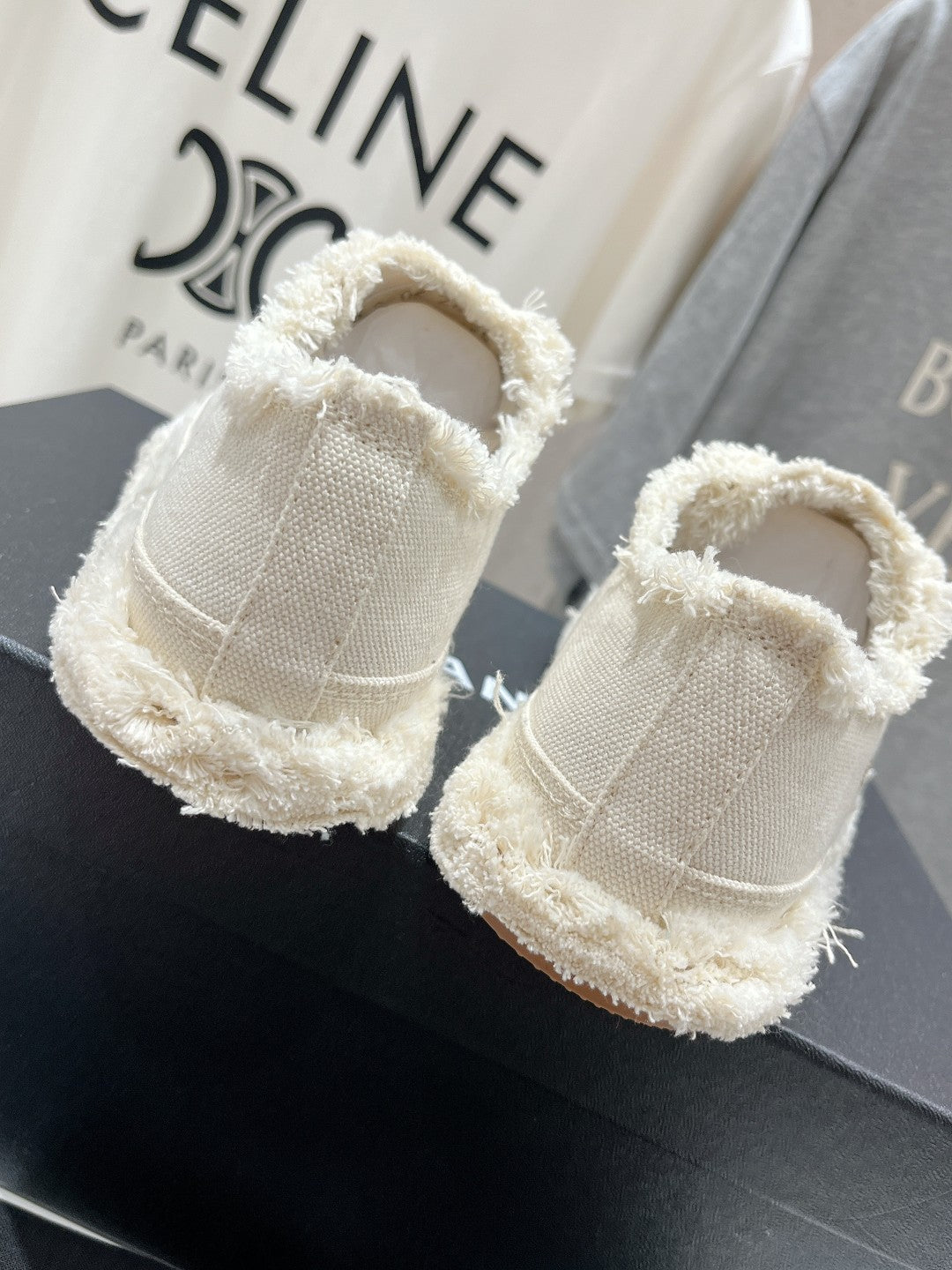 CC SNEAKER WHITE DENIM FABRIC