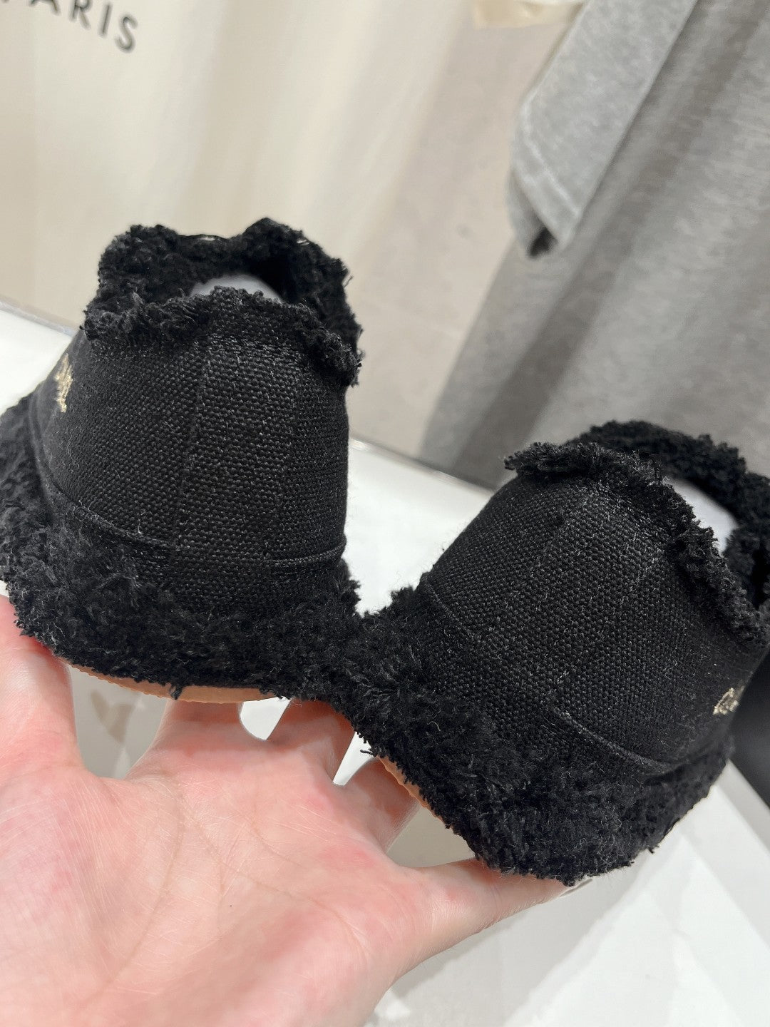 CC SNEAKER BLACK DENIM FABRIC