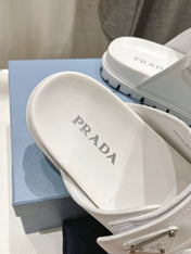 PRA STRAP SANDALS WHITE CALFSKIN