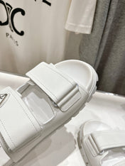 PRA STRAP SANDALS WHITE CALFSKIN