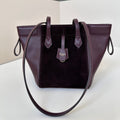 ORIGAMI MINI 19 IN WINE RED LAMBSKIN AND SUEDE