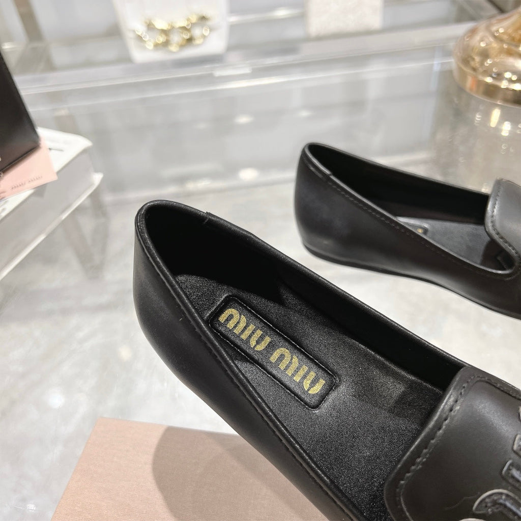 SLIP-ON SHOES BLACK COWHIDE