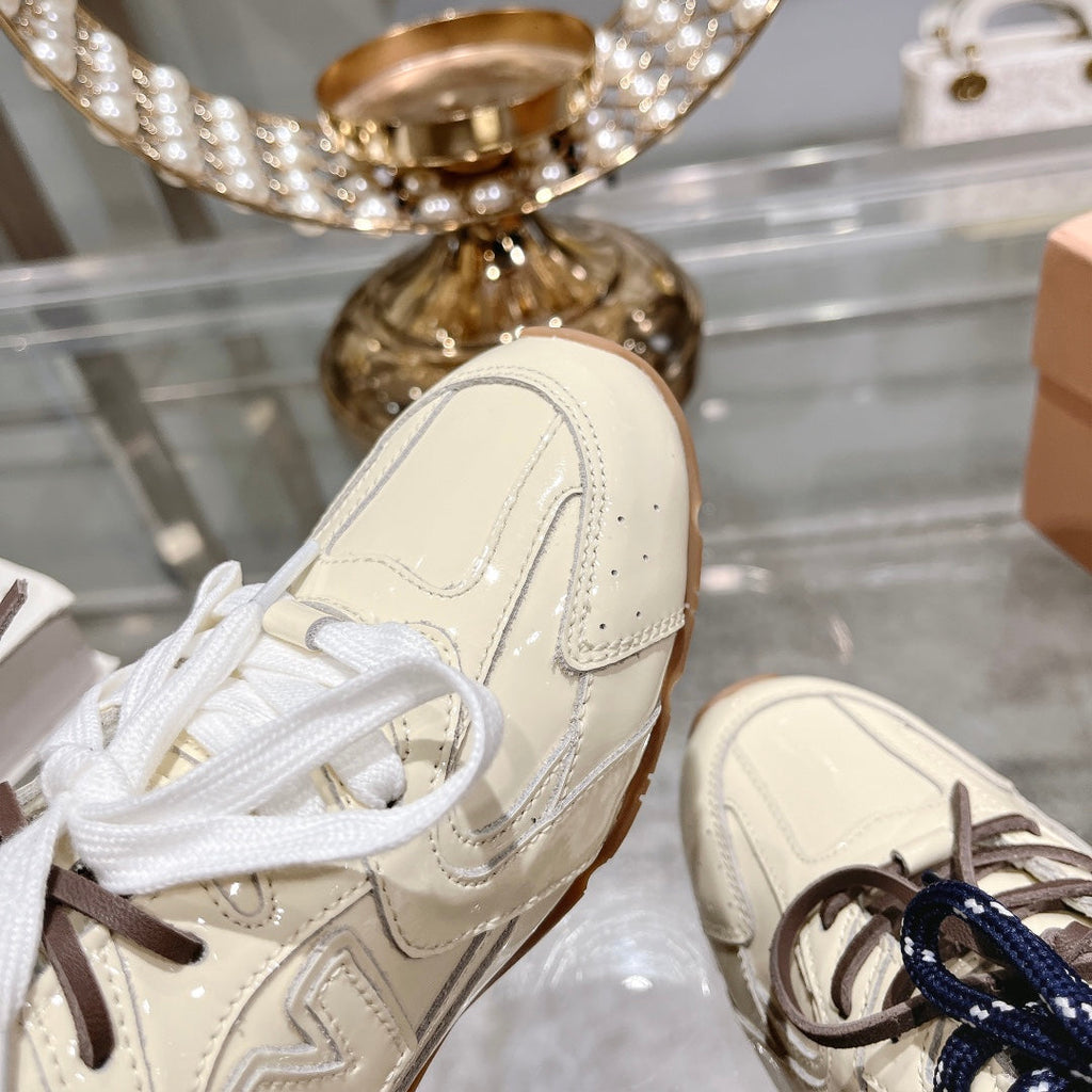 Light Cream Sneakers NB Cowhide