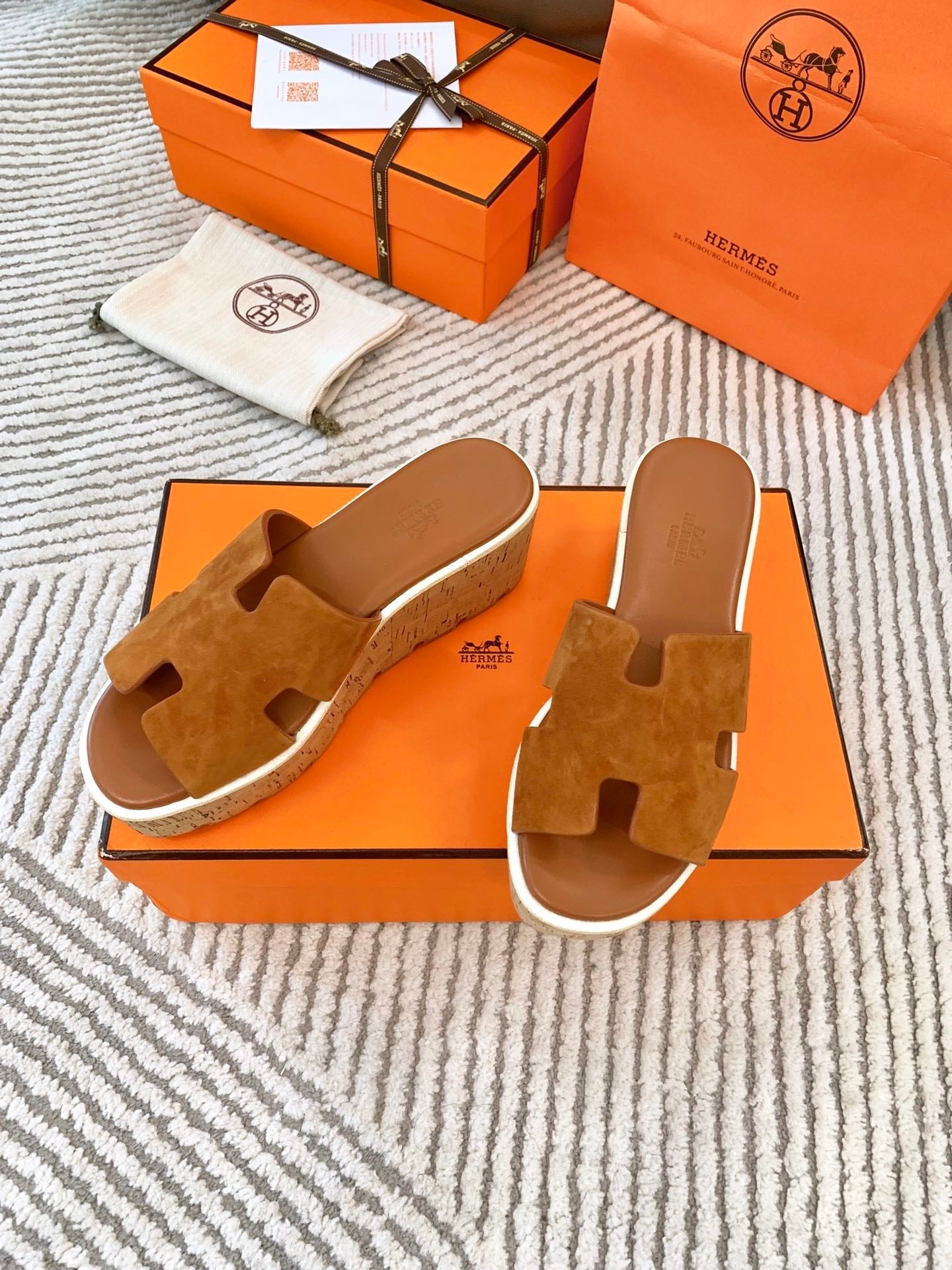 EZE 65 SANDAL BRIGHT BROWN SUEDE