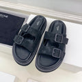 DAD SANDAL MULE IN BLACK SUEDE