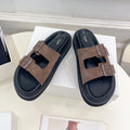 DAD SANDAL MULE IN MEIDUM BROWN SUEDE