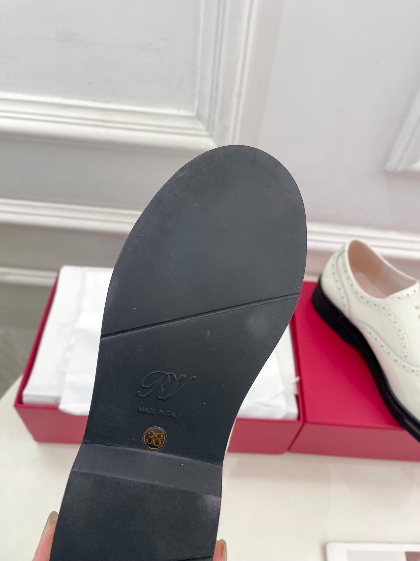 VIV' RANGERS LACE-UPS IN WHITE CALFSKIN