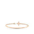 LV IDYLLE PINK GOLD OPEN BRACELET DIAMOND PAVED