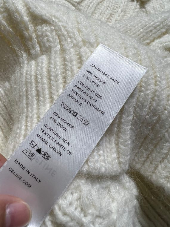 CELINE 25S EMBROIDERED ROUND-NECK SWEATER 0059