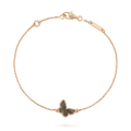 BUTTERFLY ONYX PINK GOLD BRACELET