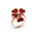 SWEET CLOVER CARNELIAN RING