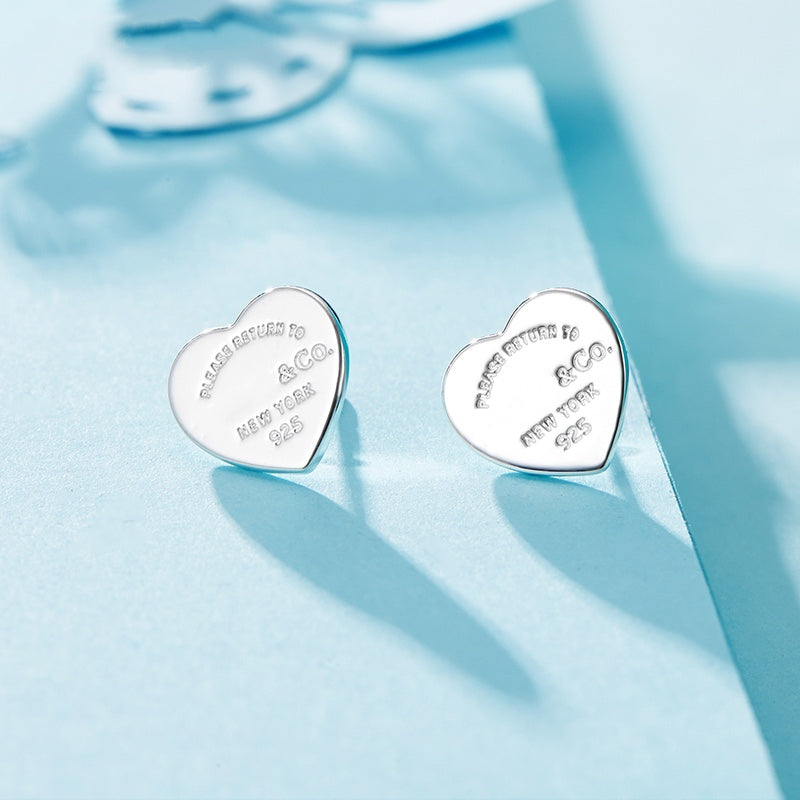RETURN TO TIF LOVE SILVER EARRINGS