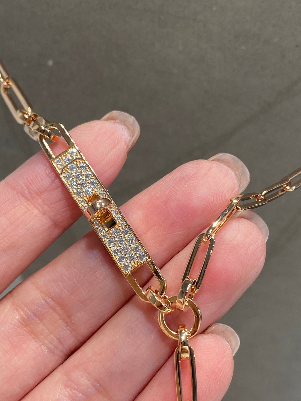 HM KELLY CHAINE CHOKER DROP NECKLACE